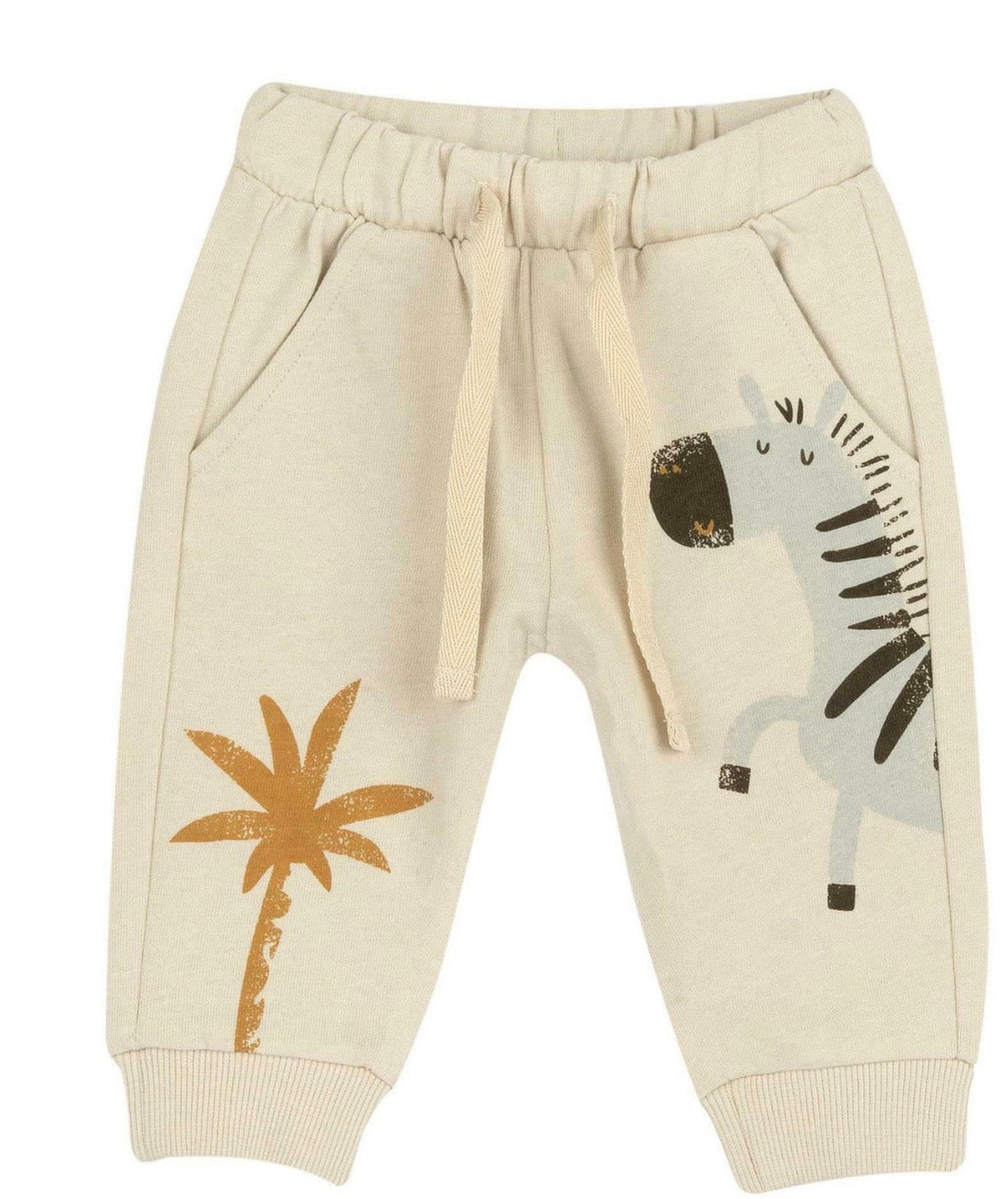 Chicco Completo bimbo Jungle Crew Felpa e Pantalone in Cotone