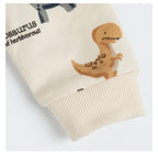 Chicco Felpa Bambino con Dinosauri in Cotone Morbido con Bottoni