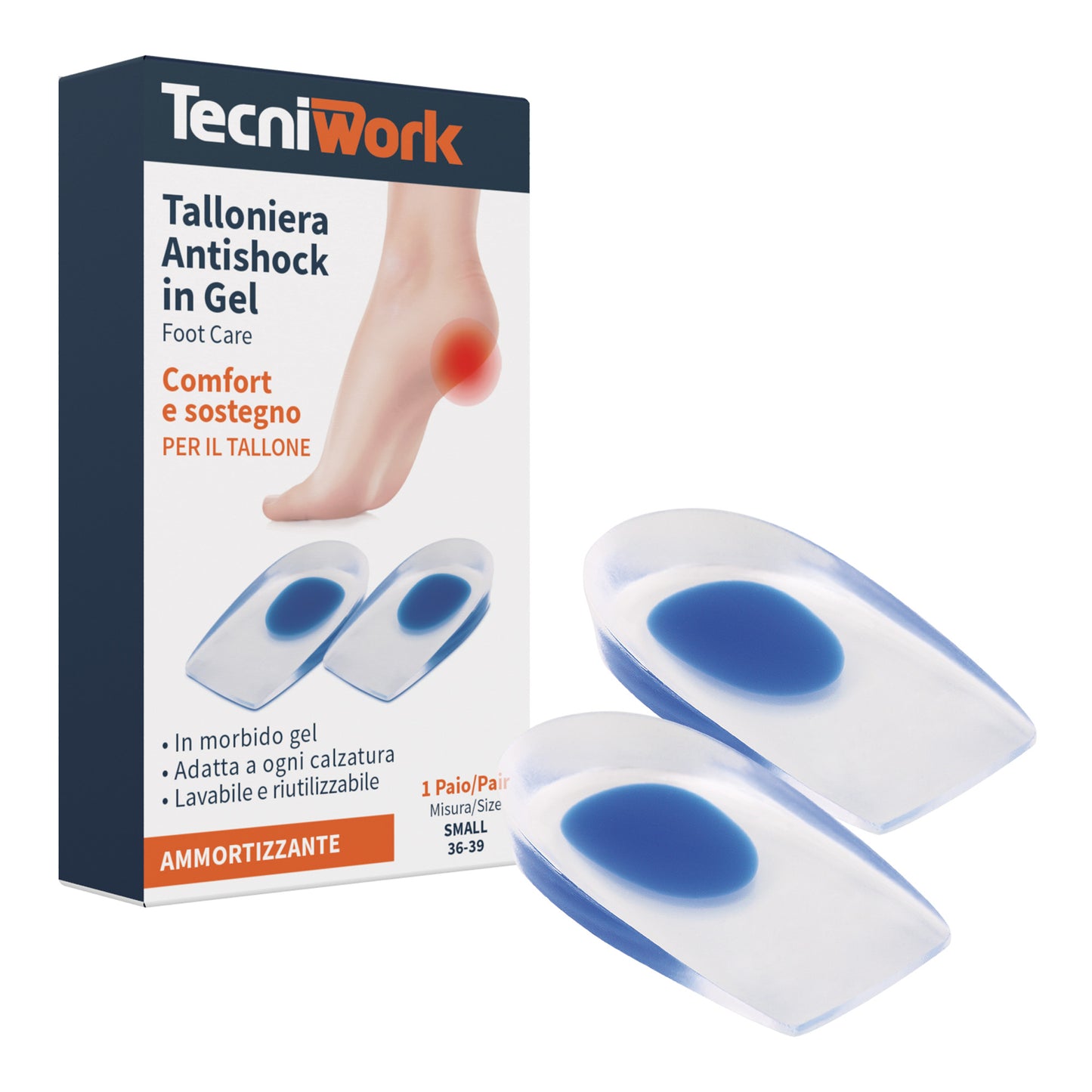 Tecniwork rialzo tallone anti-shock