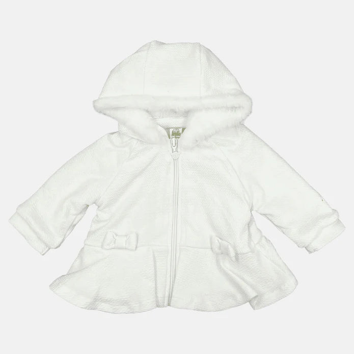 Luglio Cappottino Pelliccia Bianco Neonato