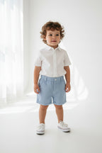 Luglio Pantaloncini Neonato Celeste
