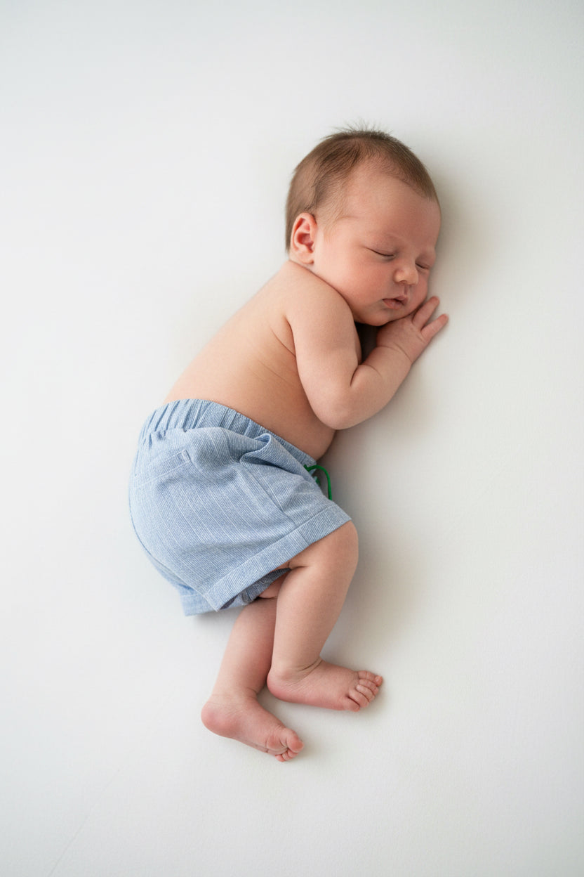 Luglio Pantaloncini Corti Neonato  Righe Blu
