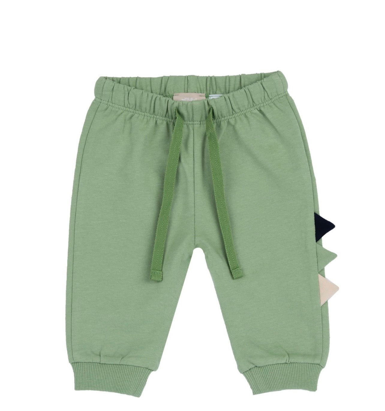 Chicco Pantalone Bambino Verde Salvia con Cresta Dinosauro