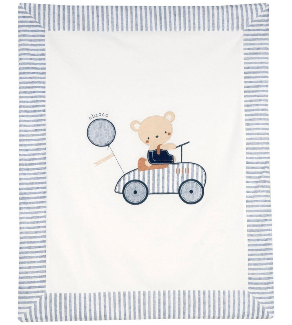 Coperta Neonato Chicco con Orsetto Morbida Copertina Culla 100x75cm