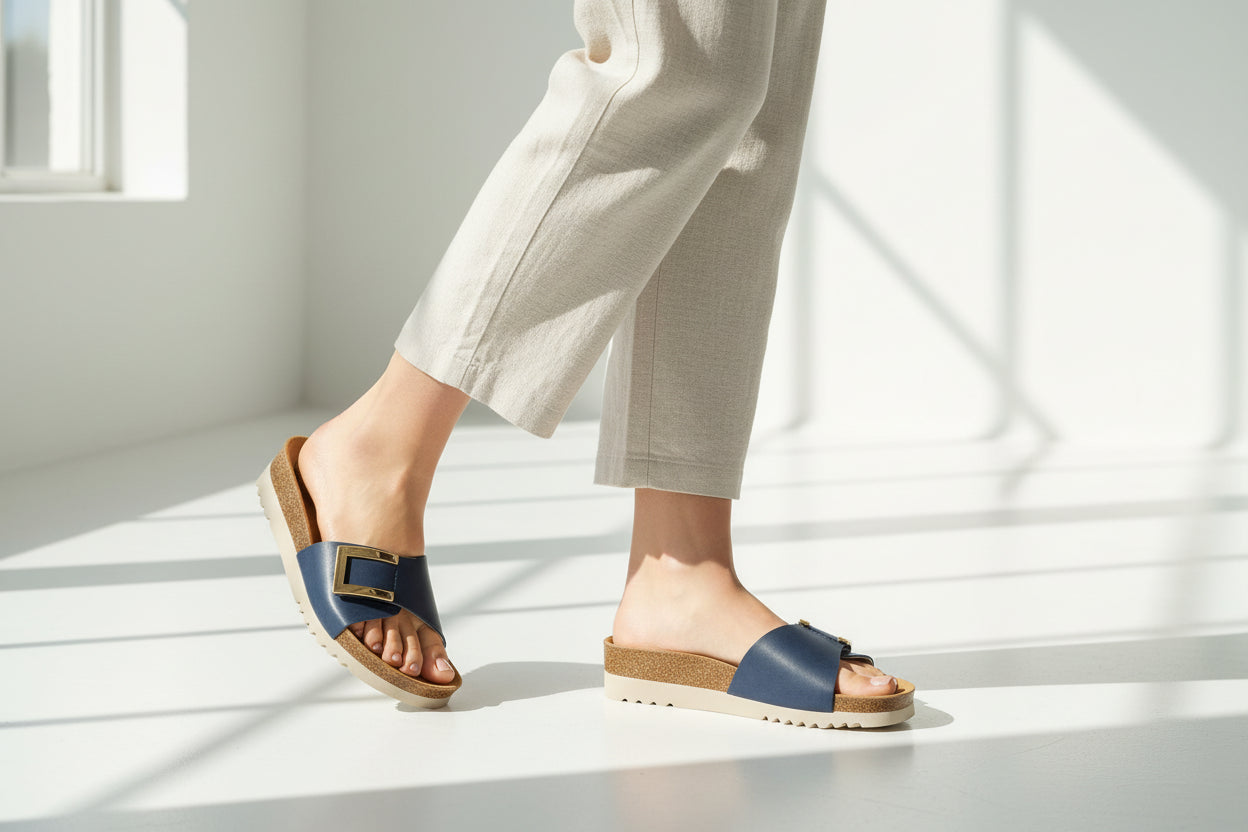 Scholl Monterey Mule Blu