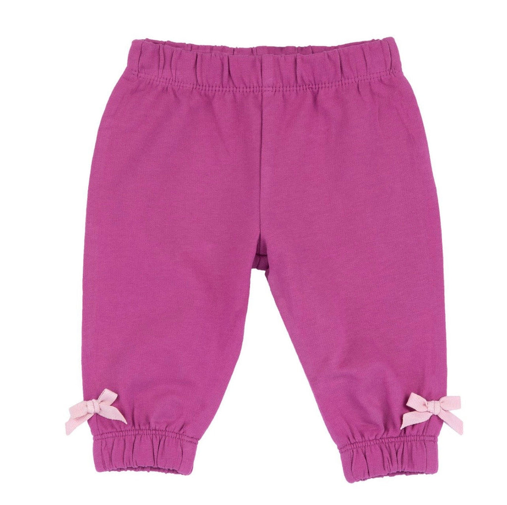 Pantaloni Chicco Fucsia con Fiocchi Rosa