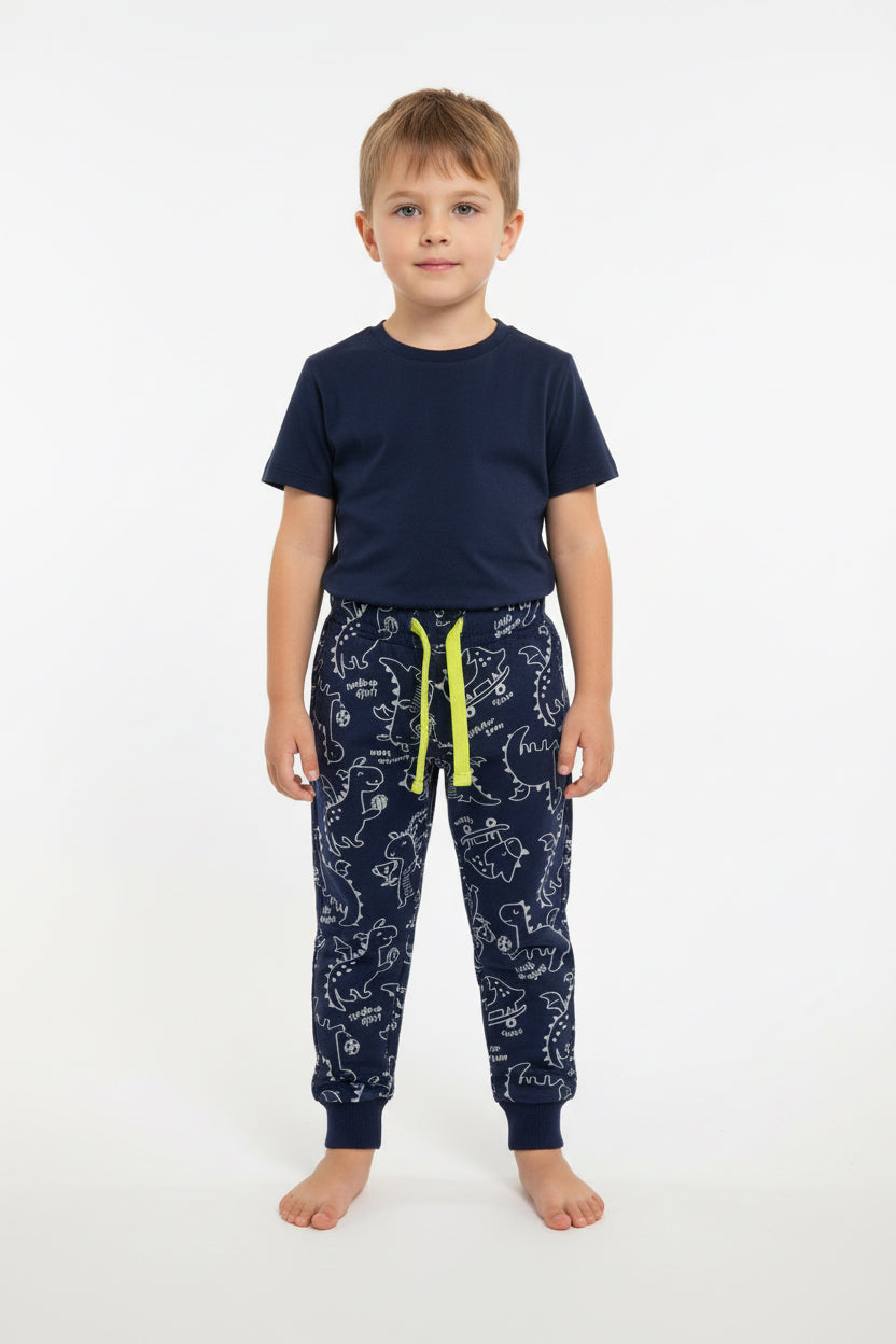Chicco completo bambino Felpa e Pantalone Dinosauri Blu Navy