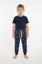 Chicco completo bambino Felpa e Pantalone Dinosauri Blu Navy