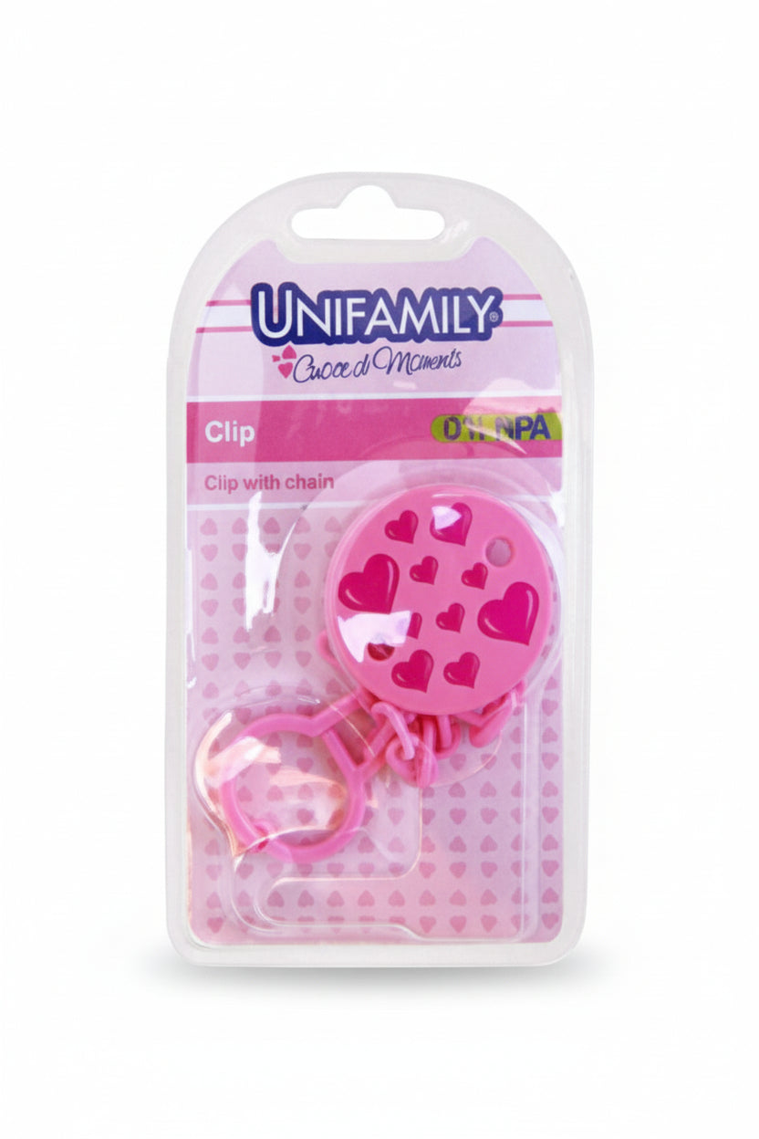 Unifamily Catenella Porta Succhietto con Clip