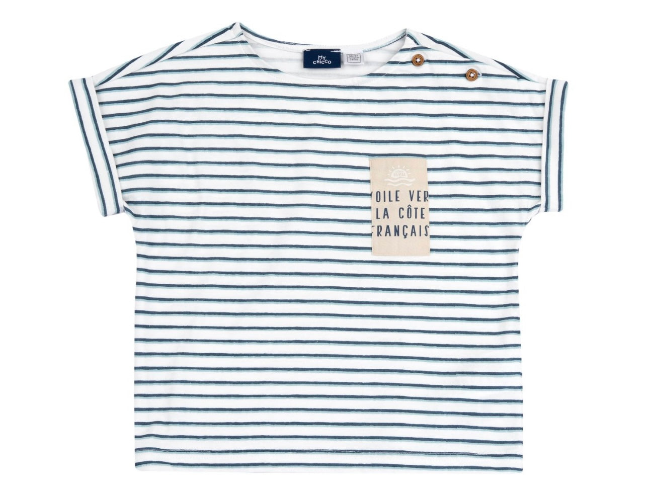 Maglietta mezza manica a righe