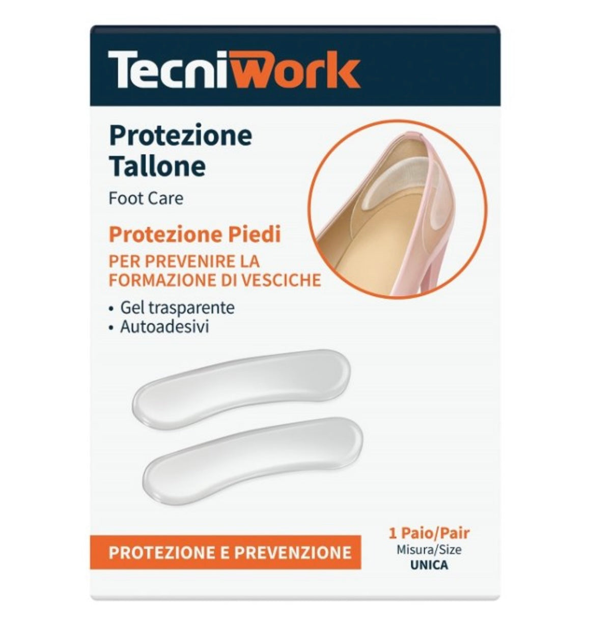 Tecniwork Protezione per Tallone in Gel Anti-Sfregamento