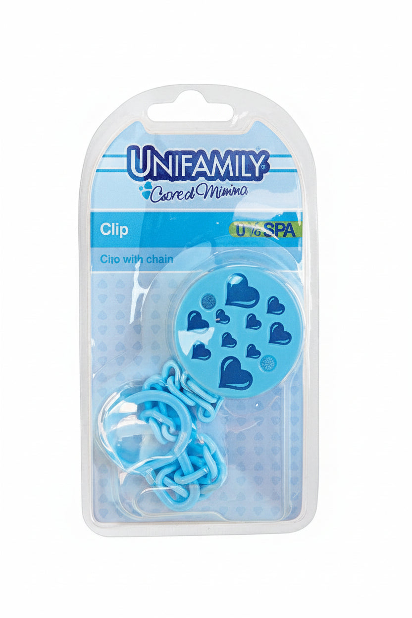 Unifamily Catenella Porta Succhietto con Clip