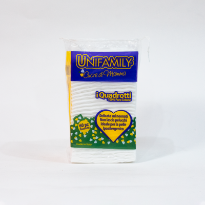 Unifamily quadrotti maxi in puro cotone