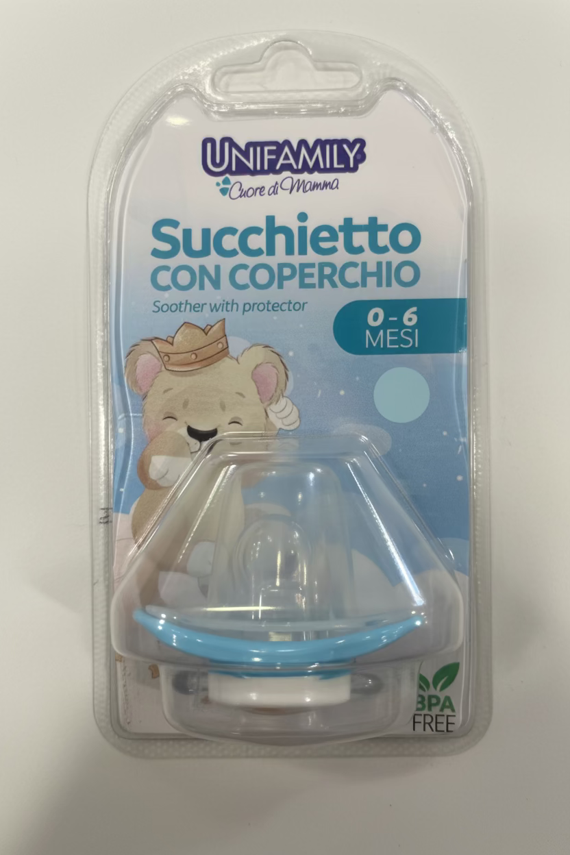 Unifamily Ciuccio con Coperchio 0-6 Mesi
