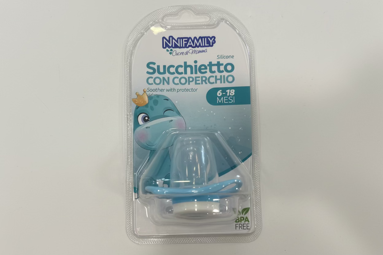 Unifamily Ciuccio in Silicone con Coperchio 6-18 Mesi
