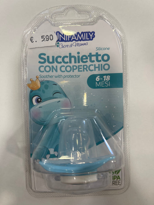 Unifamily ciuccio con coperchio 6-18