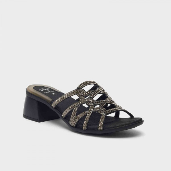 Nisida Microfibre+Strass Nero