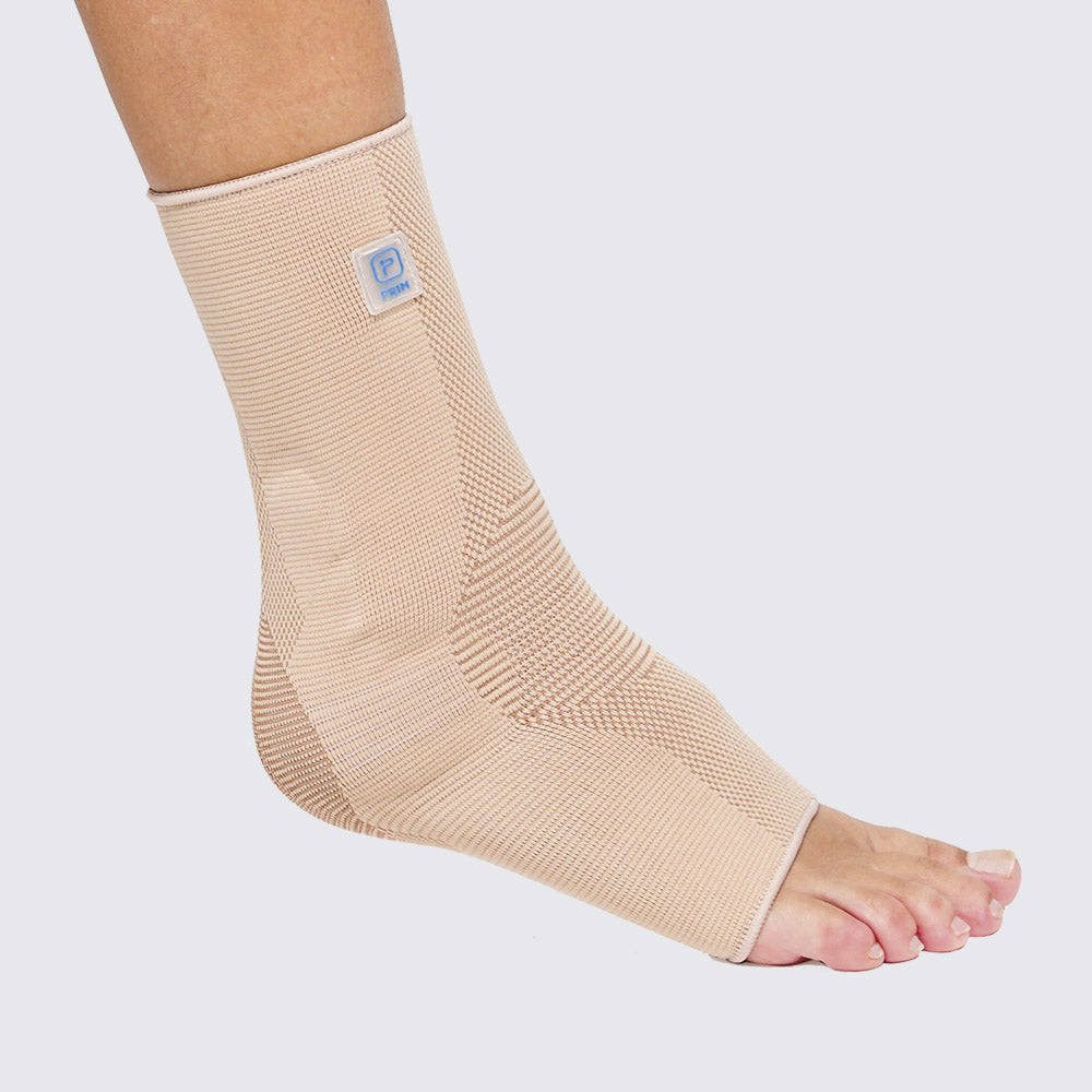 Cavigliera elastica con supporti malleolari in silicone