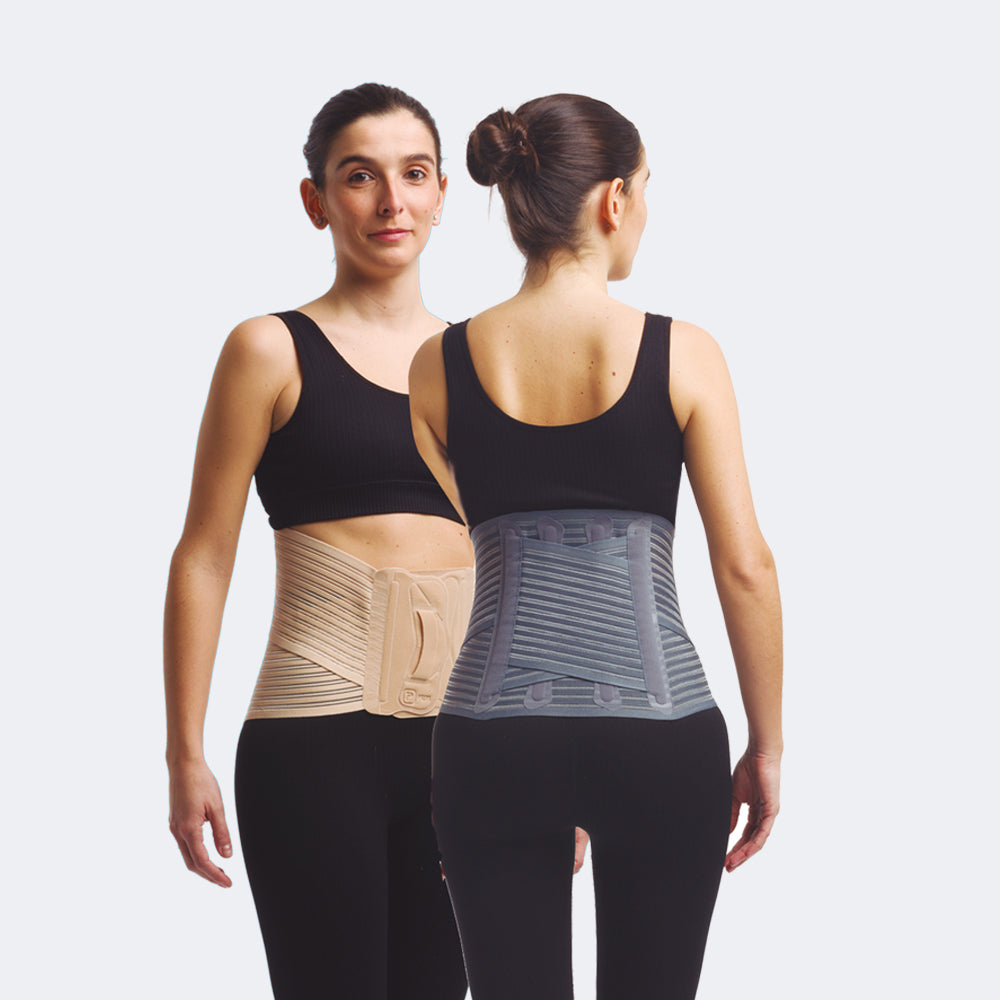 Camp Corsetto elastico lombosacrale con rinforzi paravertebrali e supporto lombare ad incrocio