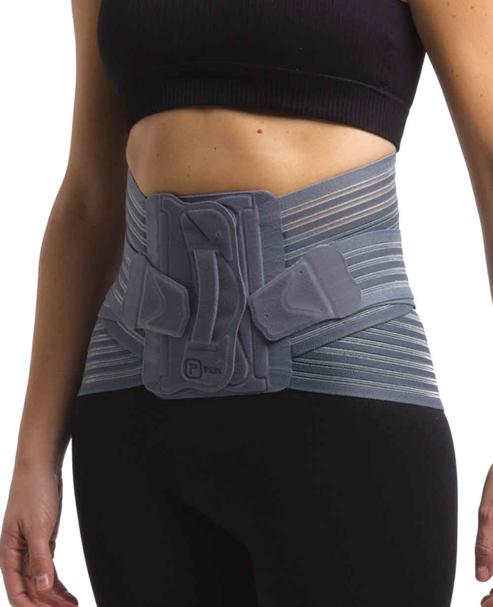 Camp Corsetto elastico lombosacrale con rinforzi paravertebrali e supporto lombare ad incrocio