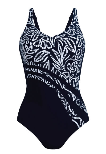 Anita Costume Intero Protesi Dirban Navy Blue-White