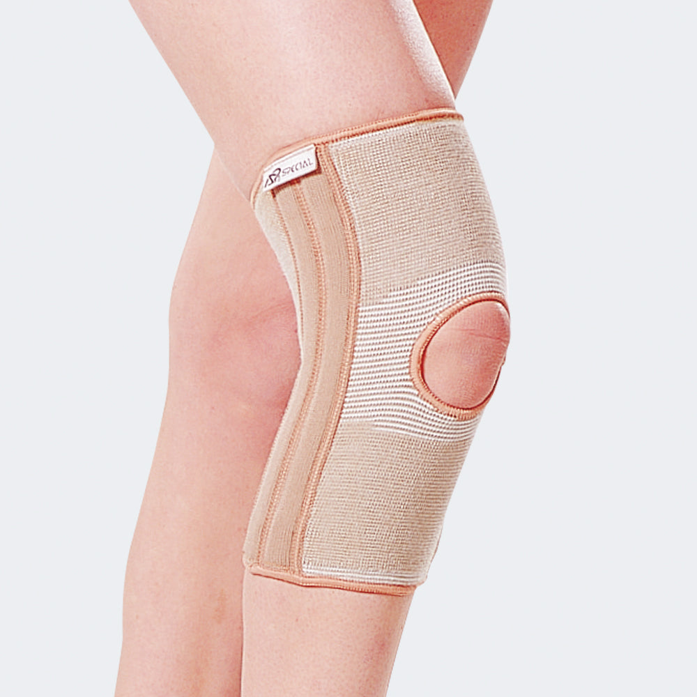 SP 871 Ginocchiera tubolare con stecche a spirale e foro rotuleo