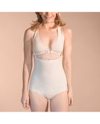 Marena Body Addominale Post-Operatorio Compressivo con Bretelle e Apertura Laterale con Ganci e Zip