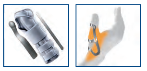 Ortesi polso-pollice in Airmesh con rinforzo steccato e fascia di chiusura