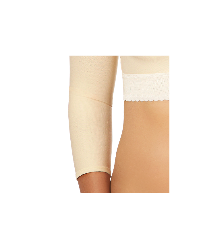Marena Recovery Corpetto Compressivo per Liposuzione con Coppa Preformata e Maniche a 3/4