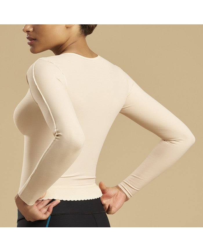 Marena Recovery Corpetto Compressivo Liposuzione Schiena Braccia e Addome con Maniche Lunghe