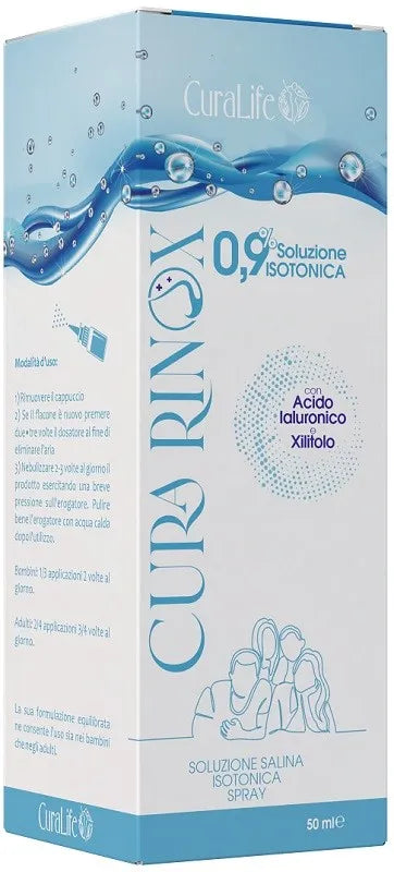 Curalife Curarinox Isotonica 0,9% Spray Nasale con Acido Ialuronico 50ml