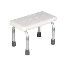 Gradino Regolabile per Vasca da Bagno in Alluminio Antiscivolo