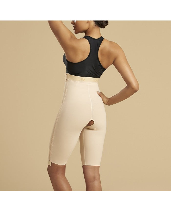 Marena Body Guaina Compressiva Sottoseno-Ginocchio Senza Bretelle con Zip Completa