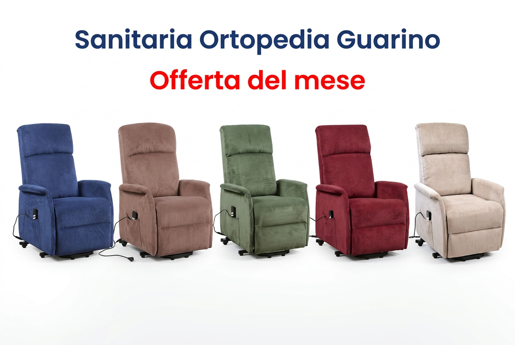 Poltrona Elevabile Slim Termigea in cinque colorazioni, Offerta del mese, Sanitaria Ortopedia Guarino