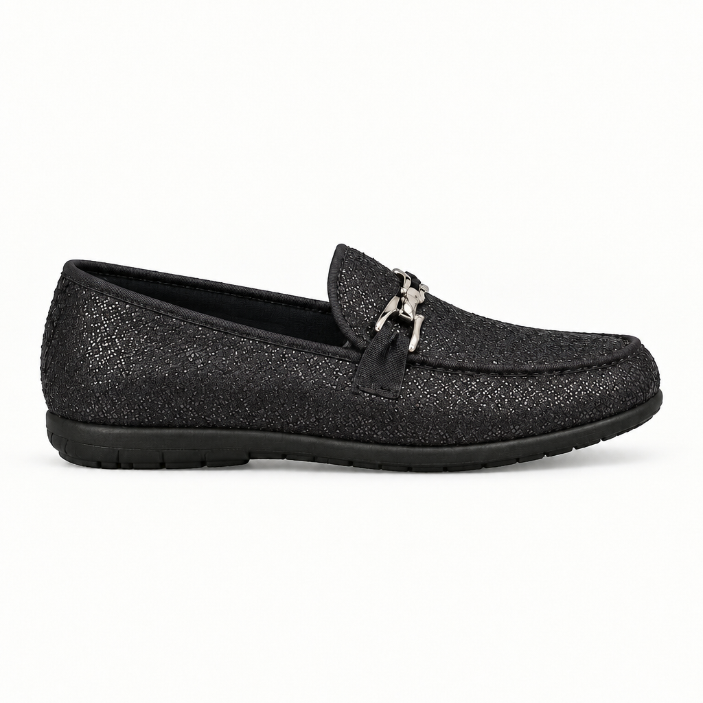 Mocassino da donna in pelle elasticizzato