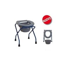 Termigea Sgabello WC Pieghevole in Acciaio