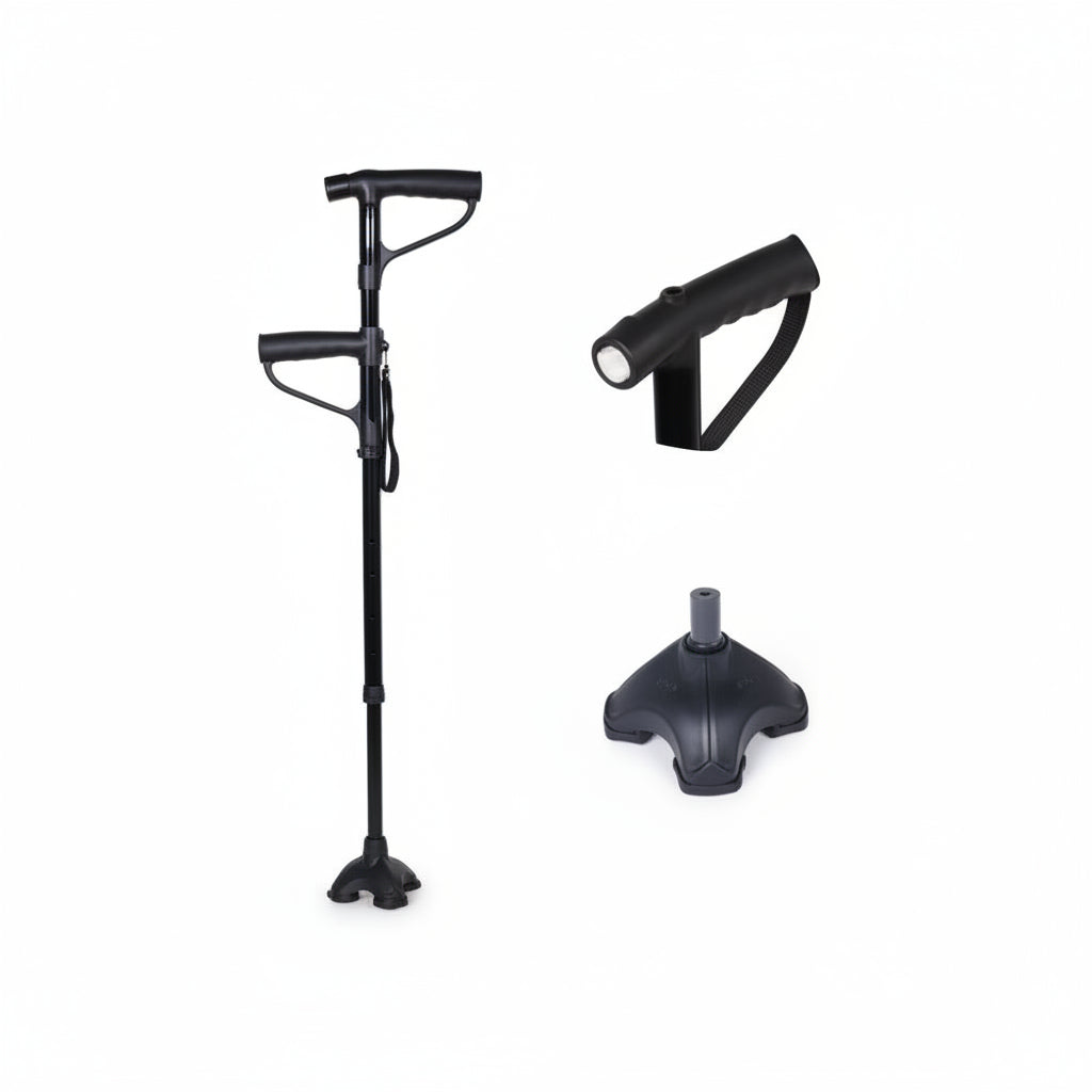 Bastone da Passeggio con Doppia Impugnatura e Luce LED Termigea