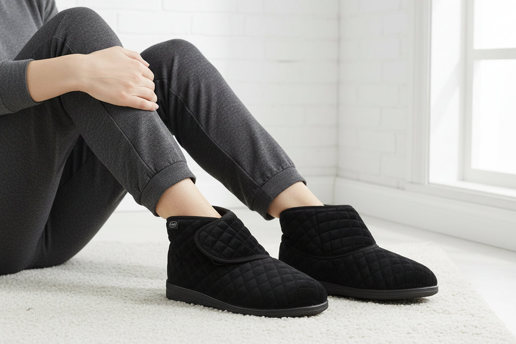 Scholl Pantofole Lili Ankle Boot Nero