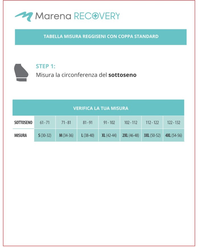 Marena Recovery Reggiseno Post-Operatorio con Coppa Preformata e Drappeggio sul Seno