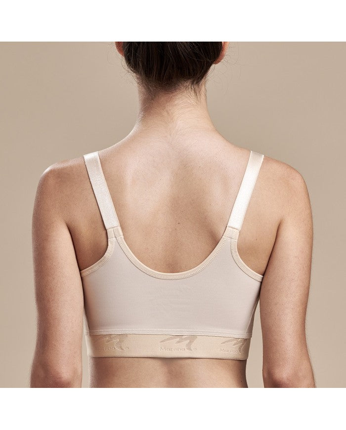 Marena Recovery Reggiseno Post-Operatorio a Bassa Copertura con Apertura Frontale e Ganci