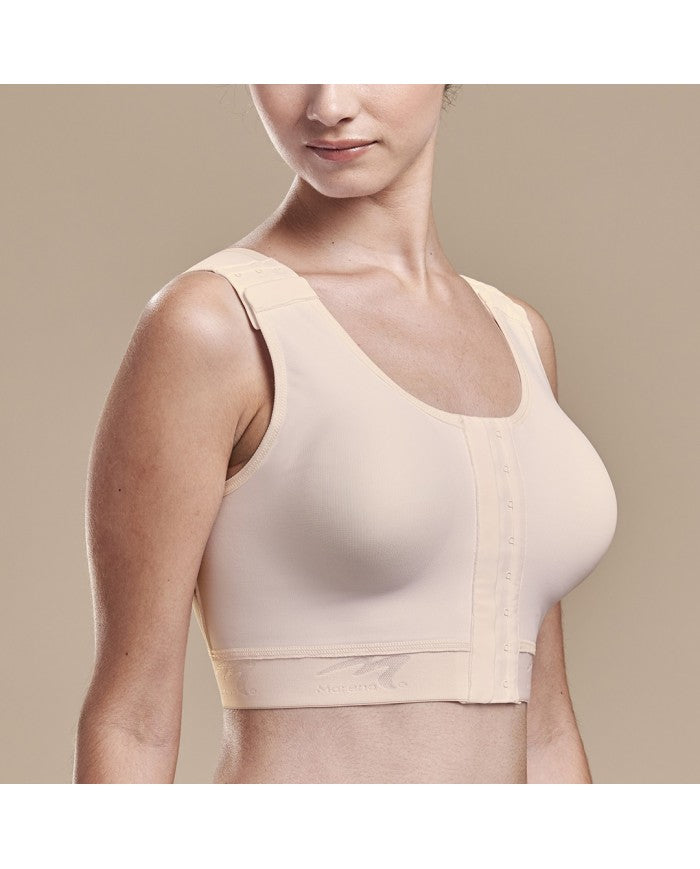Marena Recovery Reggiseno Post-Operatorio ad Altissima Copertura con Apertura Frontale e Ganci