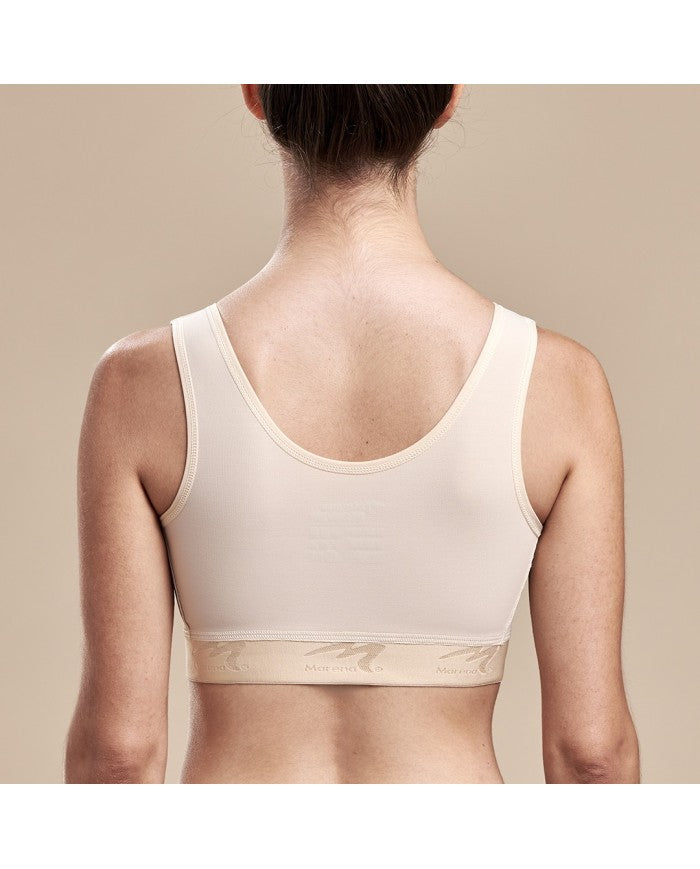 Marena Recovery Reggiseno Post-Operatorio con Apertura Frontale e Ganci con Drappeggio sul Seno
