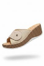 Benexa Sandalo Beige sughero con velcro