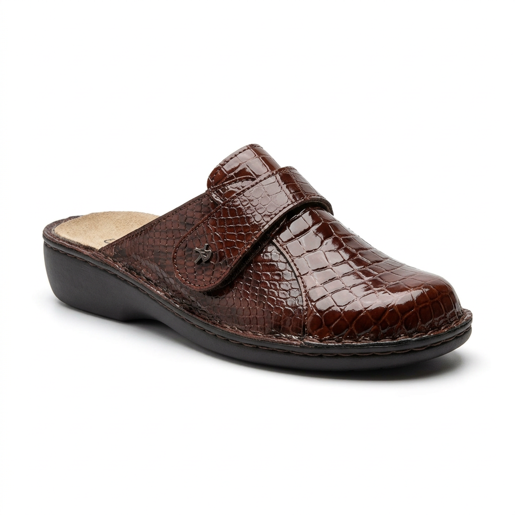 Benexa Pantofola Donna Crocodile Bordeux