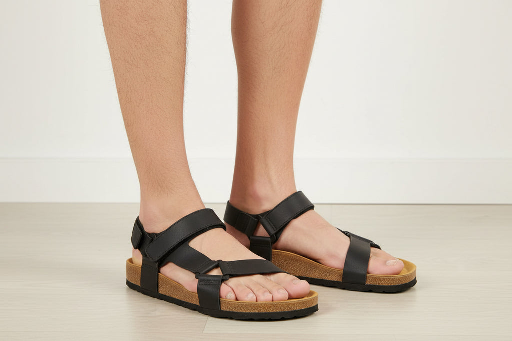Novaflex Sandalo Strappo Uomo Nero