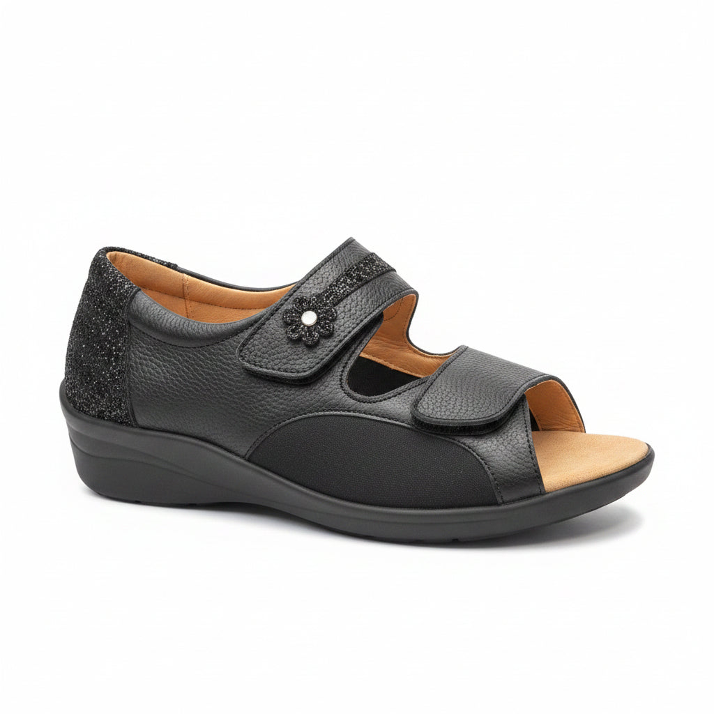 Scarpa Donna Elasticizzata Nero
