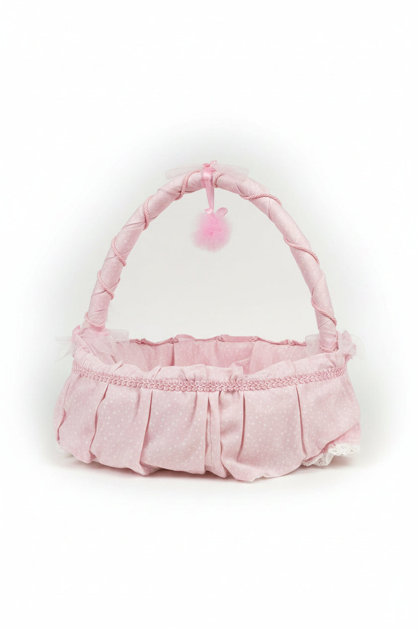 Cesto Nascita Bambina Rosa