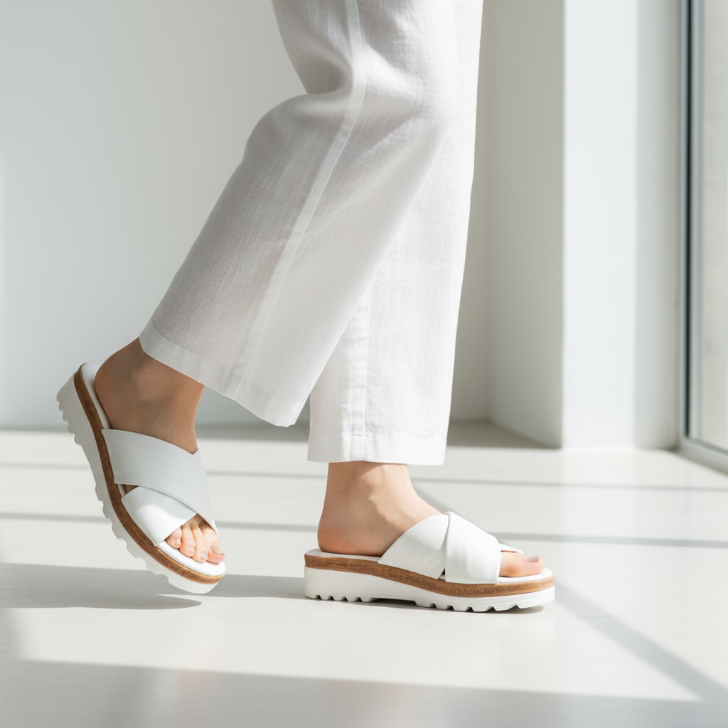 Novaflex Sandalo Incrociato Bianco