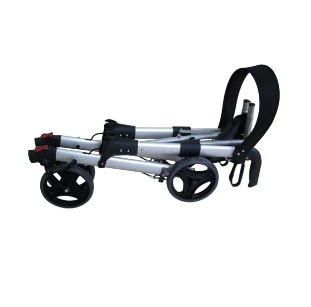 Rollator Pieghevole con Sedile e Sostegno Lombare