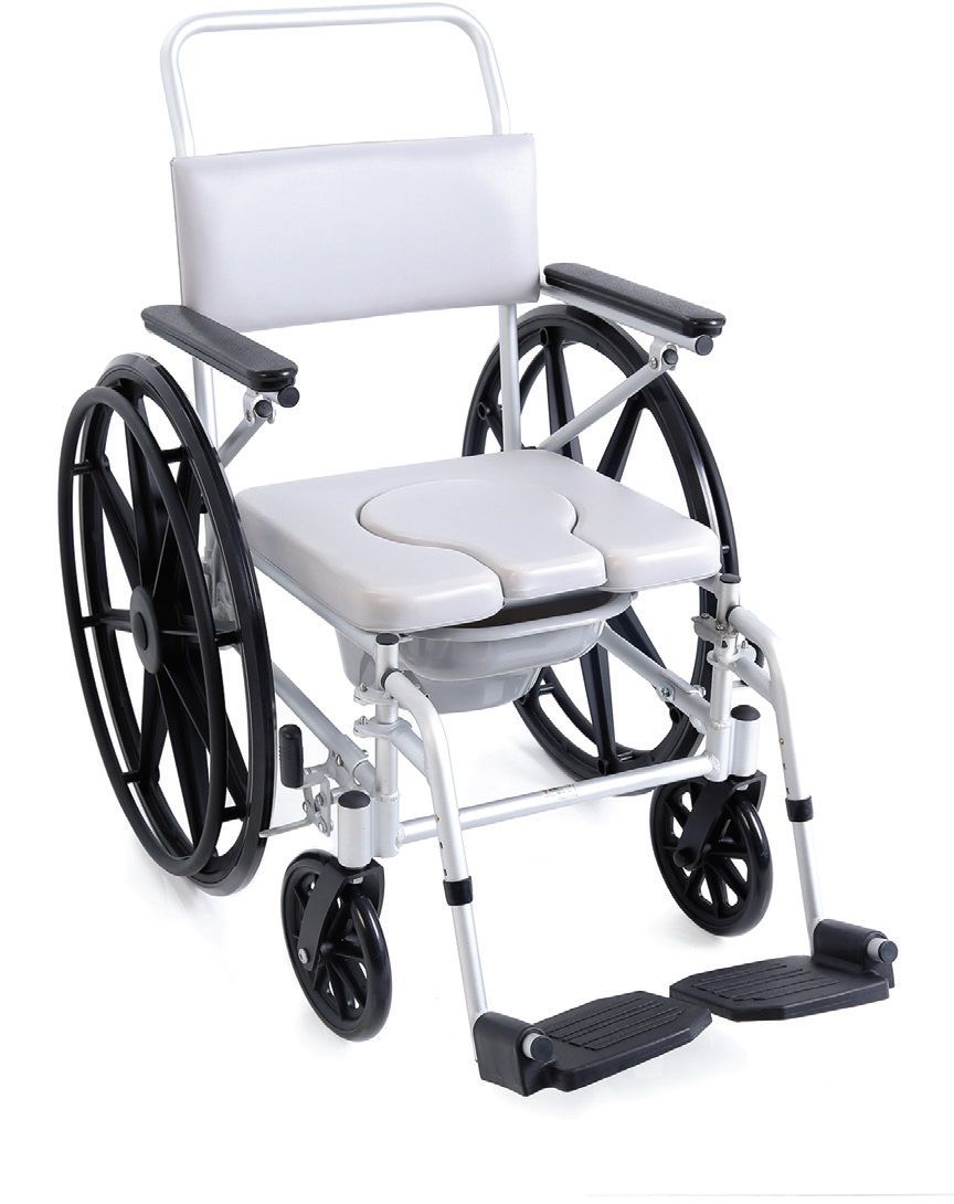 Termigea Comoda in Alluminio da Doccia e WC Autospinta con Ruote 600 SE6